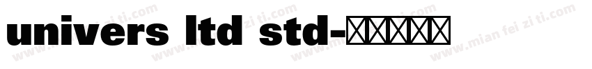 univers ltd std字体转换
